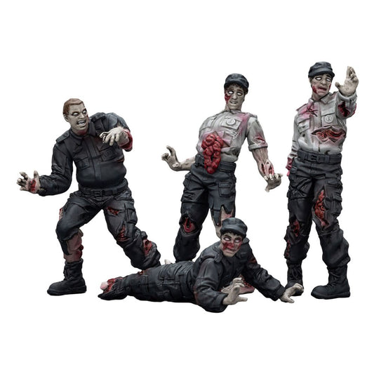 Zombie Dark Source Actionfiguren 4er-Pack Security Guards 8 cm - Smalltinytoystore