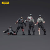 Zombie Dark Source Actionfiguren 4er-Pack Security Guards 8 cm - Smalltinytoystore