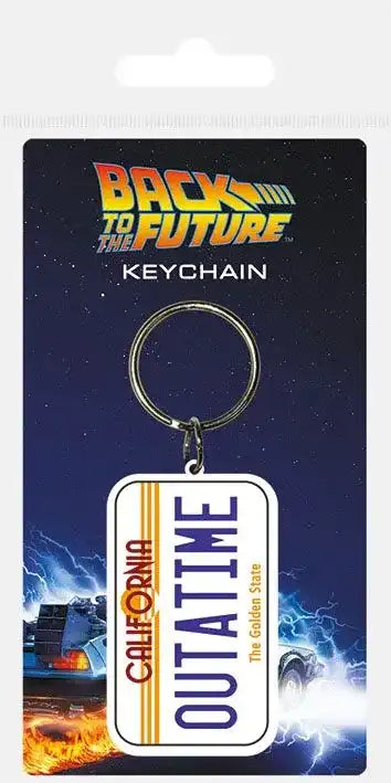 Zurück in die Zukunft Gummi-Schlüsselanhänger License Plate 6 cm - Smalltinytoystore