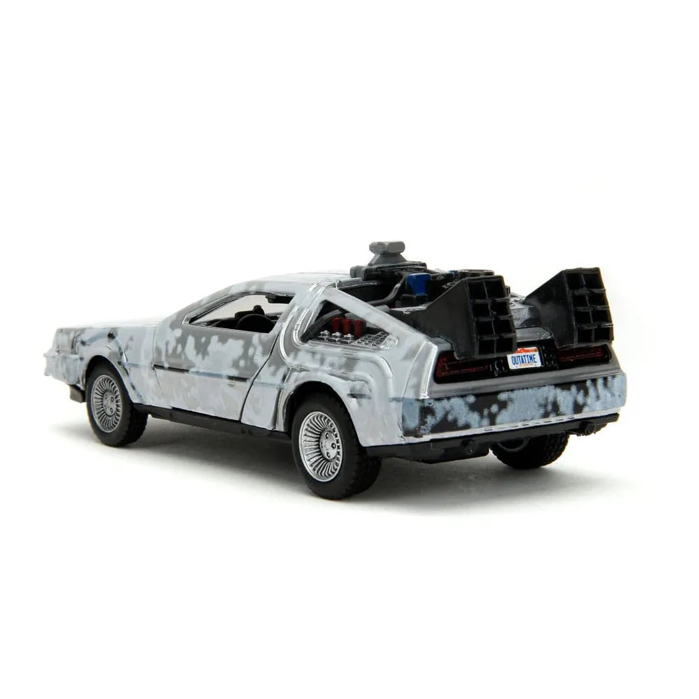 Zurück in die Zukunft Hollywood Rides Diecast Modell 1/32 DeLorean Time Machine Frost - Smalltinytoystore