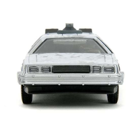 Zurück in die Zukunft Hollywood Rides Diecast Modell 1/32 DeLorean Time Machine Frost - Smalltinytoystore