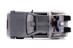 Zurück in die Zukunft II Hollywood Rides Diecast Modell 1/24 DeLorean Time Machine - Smalltinytoystore