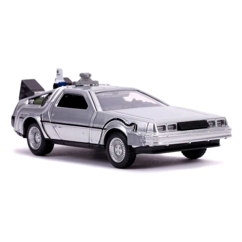 Zurück in die Zukunft II Hollywood Rides Diecast Modell 1/32 DeLorean Time Machine - Smalltinytoystore