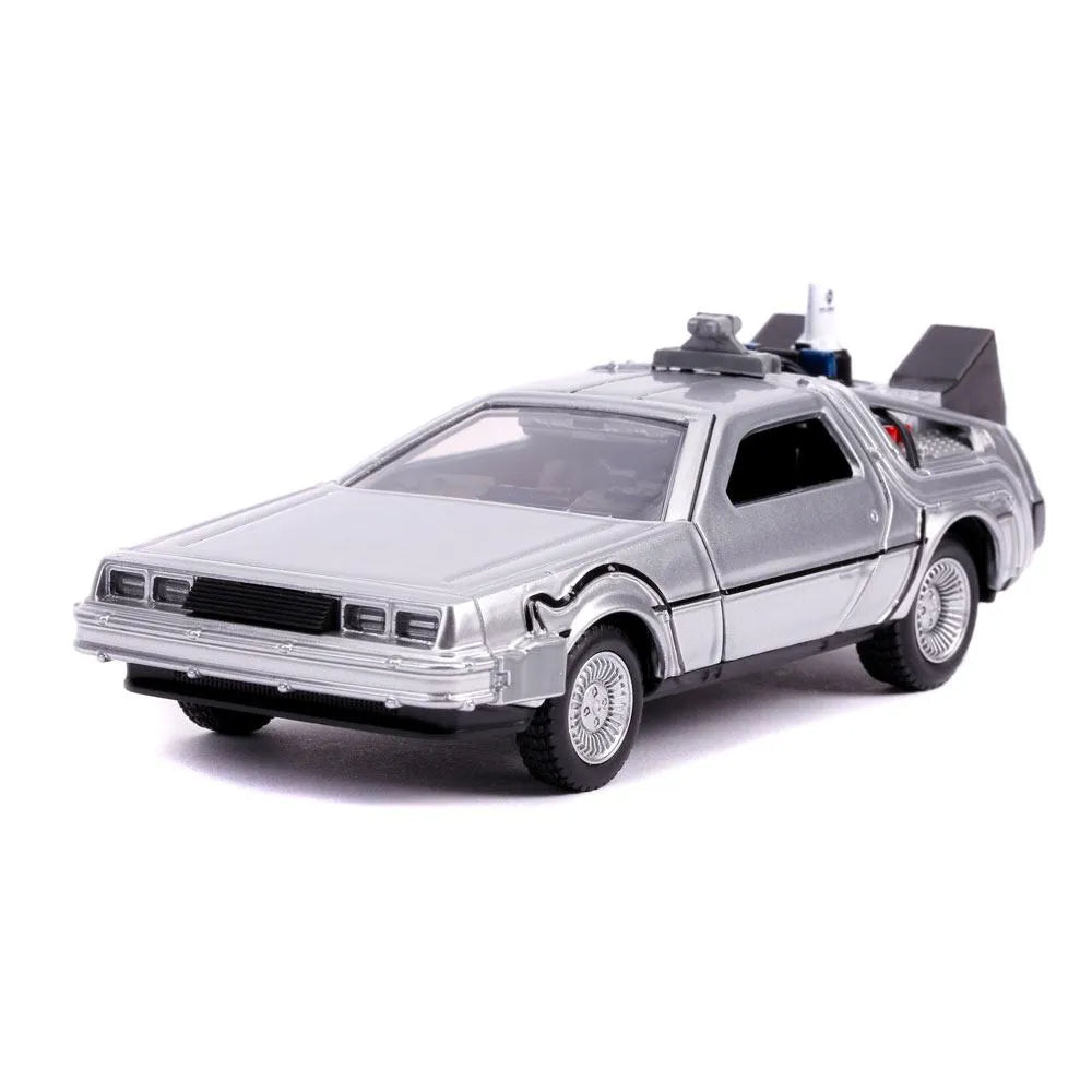 Zurück in die Zukunft II Hollywood Rides Diecast Modell 1/32 DeLorean Time Machine - Smalltinytoystore