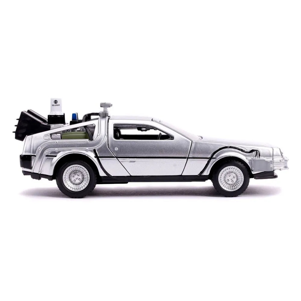 Zurück in die Zukunft II Hollywood Rides Diecast Modell 1/32 DeLorean Time Machine - Smalltinytoystore