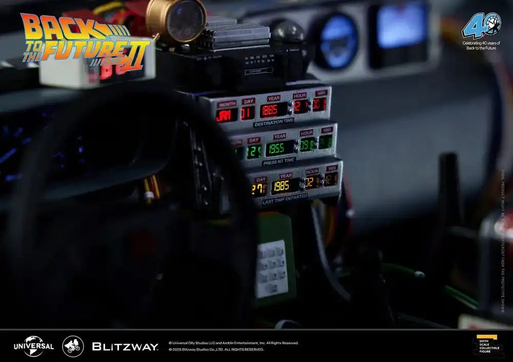 Zurück in die Zukunft II Premium UMS 1/6 Zeitmaschine Time Machine 74 cm Blitzway - Smalltinytoystore