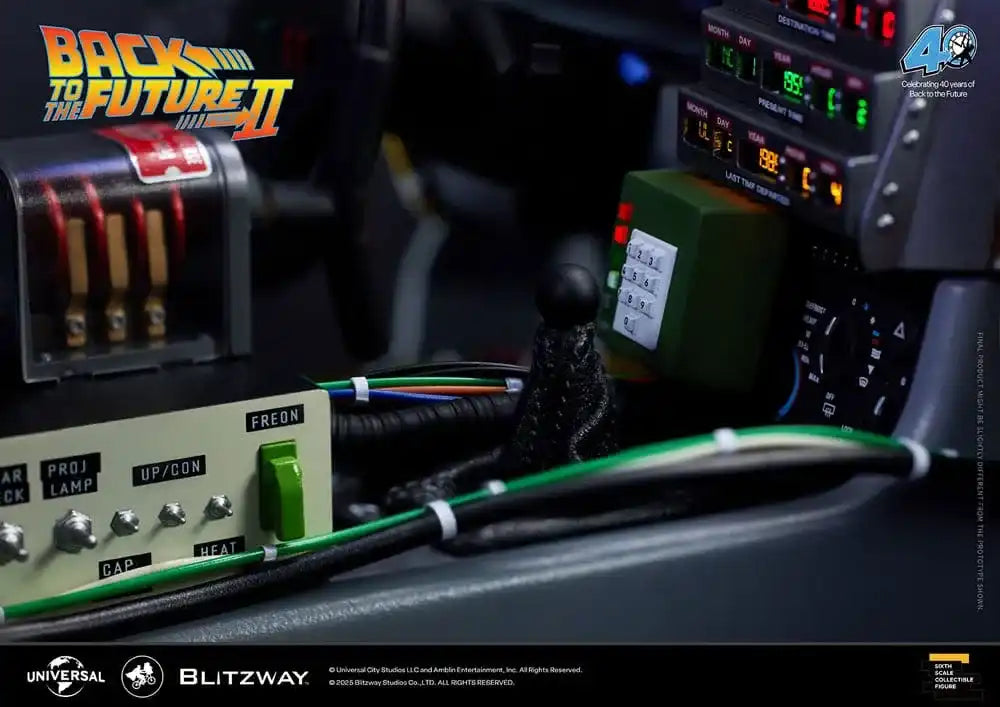 Zurück in die Zukunft II Premium UMS 1/6 Zeitmaschine Time Machine 74 cm Blitzway - Smalltinytoystore