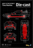 Zurück in die Zukunft II Premium UMS 1/6 Zeitmaschine Time Machine 74 cm Blitzway - Smalltinytoystore