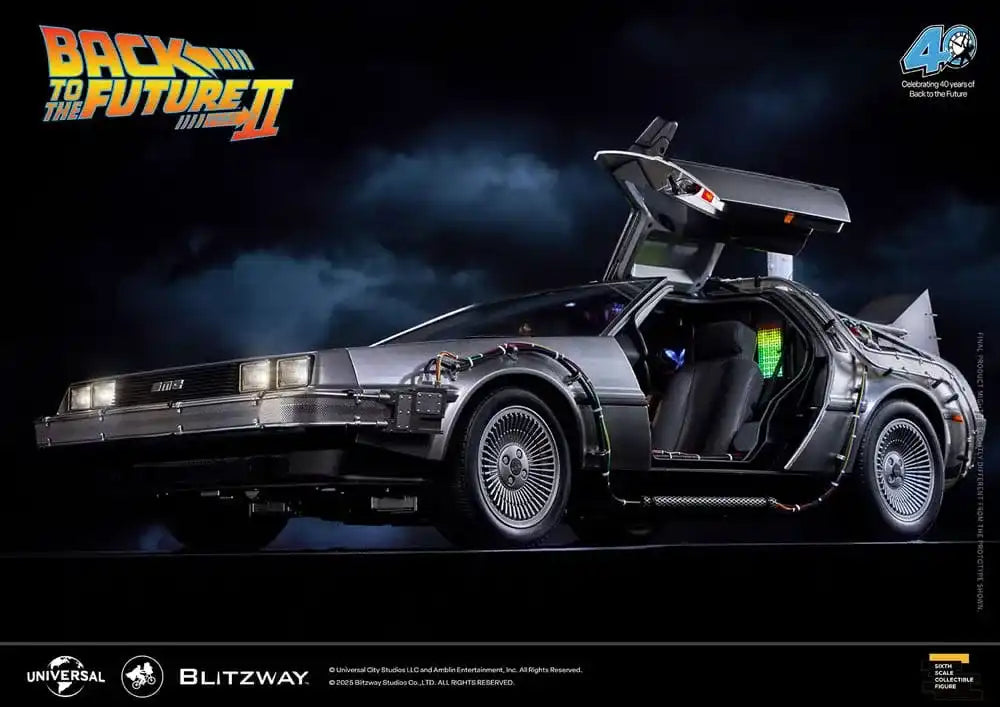 Zurück in die Zukunft II Premium UMS 1/6 Zeitmaschine Time Machine 74 cm Blitzway - Smalltinytoystore
