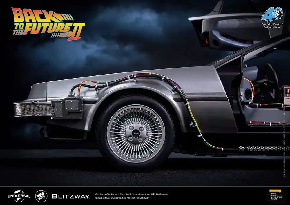 Zurück in die Zukunft II Premium UMS 1/6 Zeitmaschine Time Machine 74 cm Blitzway - Smalltinytoystore