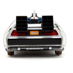 Zurück in die Zukunft III Hollywood Rides Diecast Modell 1/24 DeLorean Time Machine Railroad Wheels - Smalltinytoystore