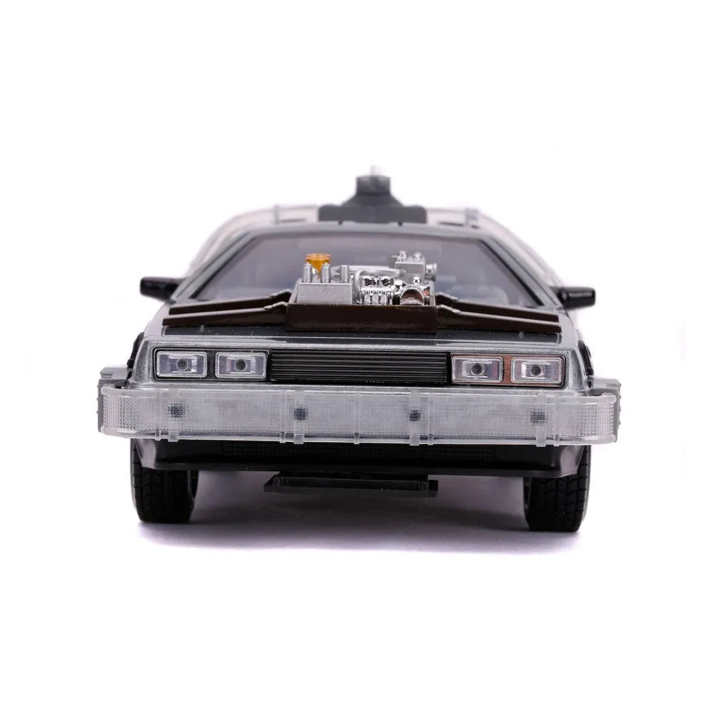 Zurück in die Zukunft III Hollywood Rides Diecast Modell 1/24 DeLorean Time Machine - Smalltinytoystore