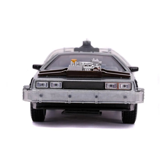 Zurück in die Zukunft III Hollywood Rides Diecast Modell 1/24 DeLorean Time Machine - Smalltinytoystore