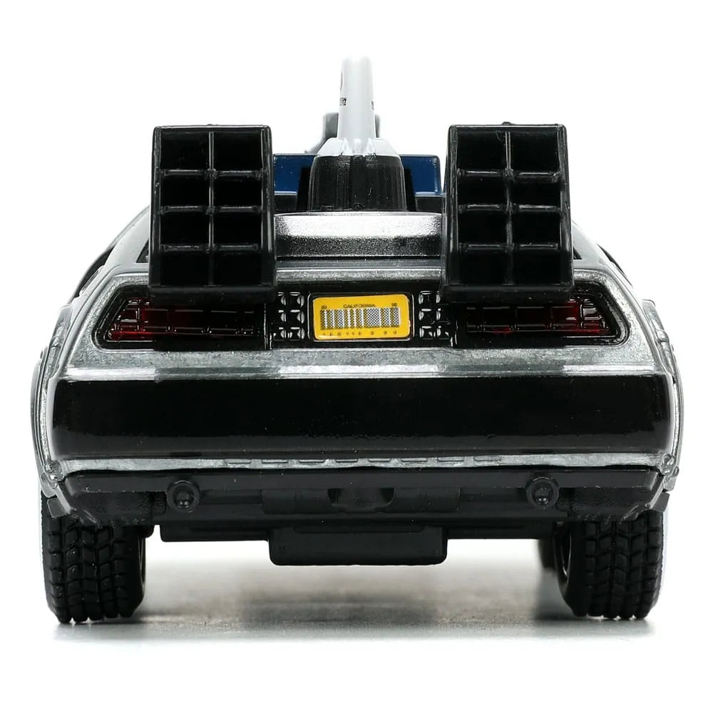 Zurück in die Zukunft III Hollywood Rides Diecast Modell 1/32 DeLorean Time Machine Free Rolling - Smalltinytoystore