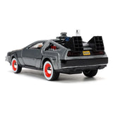 Zurück in die Zukunft III Hollywood Rides Diecast Modell 1/32 DeLorean Time Machine Free Rolling - Smalltinytoystore