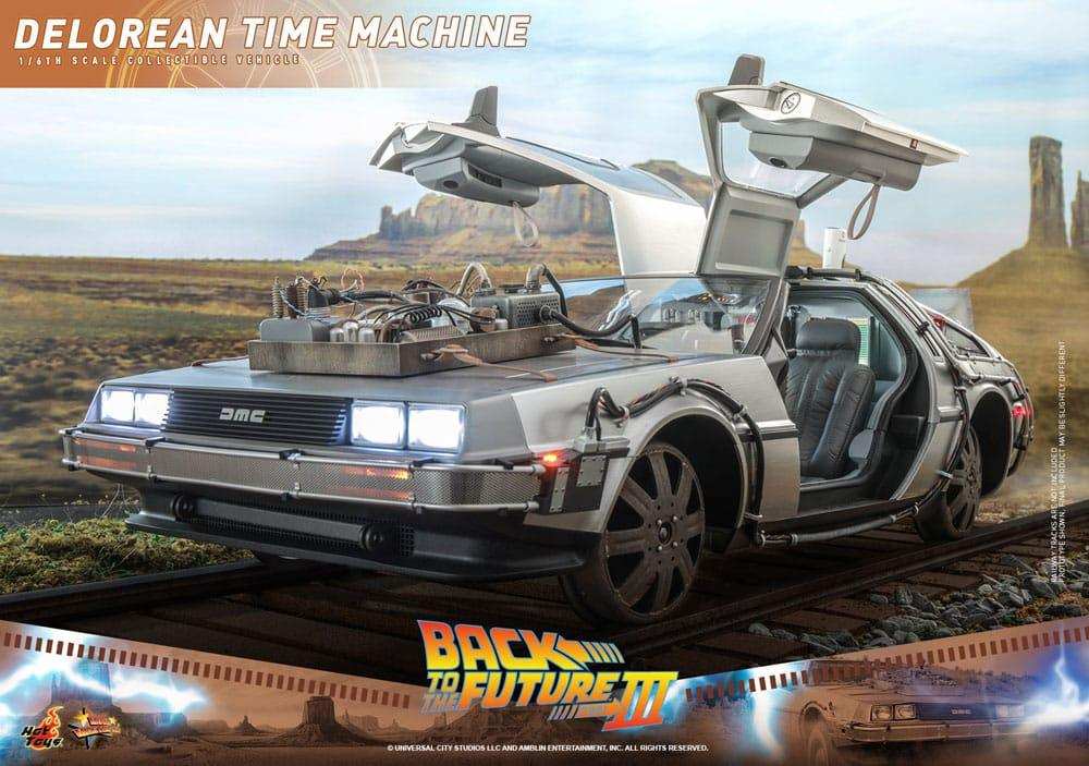 Zurück in die Zukunft III Movie Masterpiece Fahrzeug 1/6 DeLorean Time Machine 72 cm - Smalltinytoystore