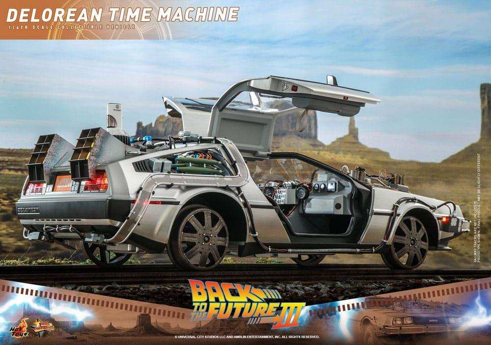 Zurück in die Zukunft III Movie Masterpiece Fahrzeug 1/6 DeLorean Time Machine 72 cm - Smalltinytoystore