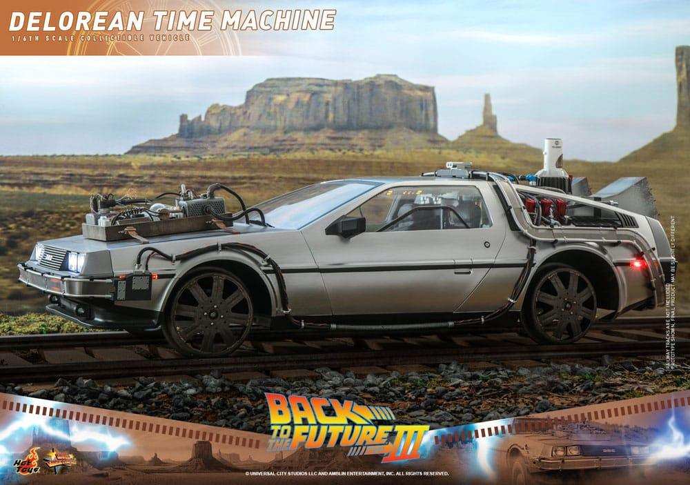 Zurück in die Zukunft III Movie Masterpiece Fahrzeug 1/6 DeLorean Time Machine 72 cm - Smalltinytoystore