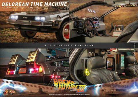 Zurück in die Zukunft III Movie Masterpiece Fahrzeug 1/6 DeLorean Time Machine 72 cm - Smalltinytoystore