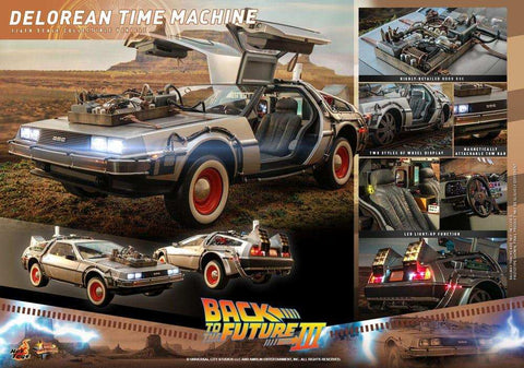 Zurück in die Zukunft III Movie Masterpiece Fahrzeug 1/6 DeLorean Time Machine 72 cm - Smalltinytoystore