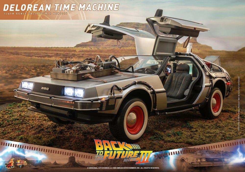 Zurück in die Zukunft III Movie Masterpiece Fahrzeug 1/6 DeLorean Time Machine 72 cm - Smalltinytoystore