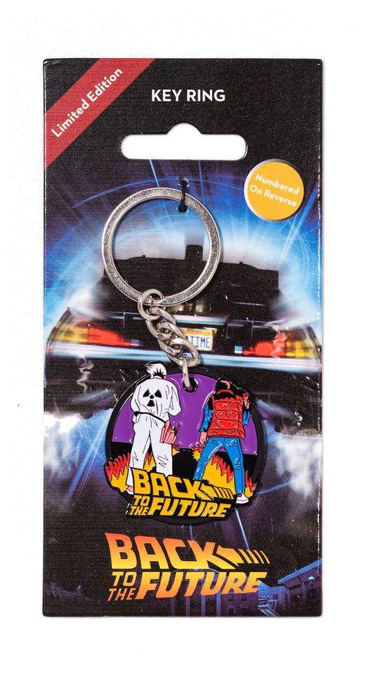 Zurück in die Zukunft Metall Schlüsselanhänger Marty & Doc - Smalltinytoystore