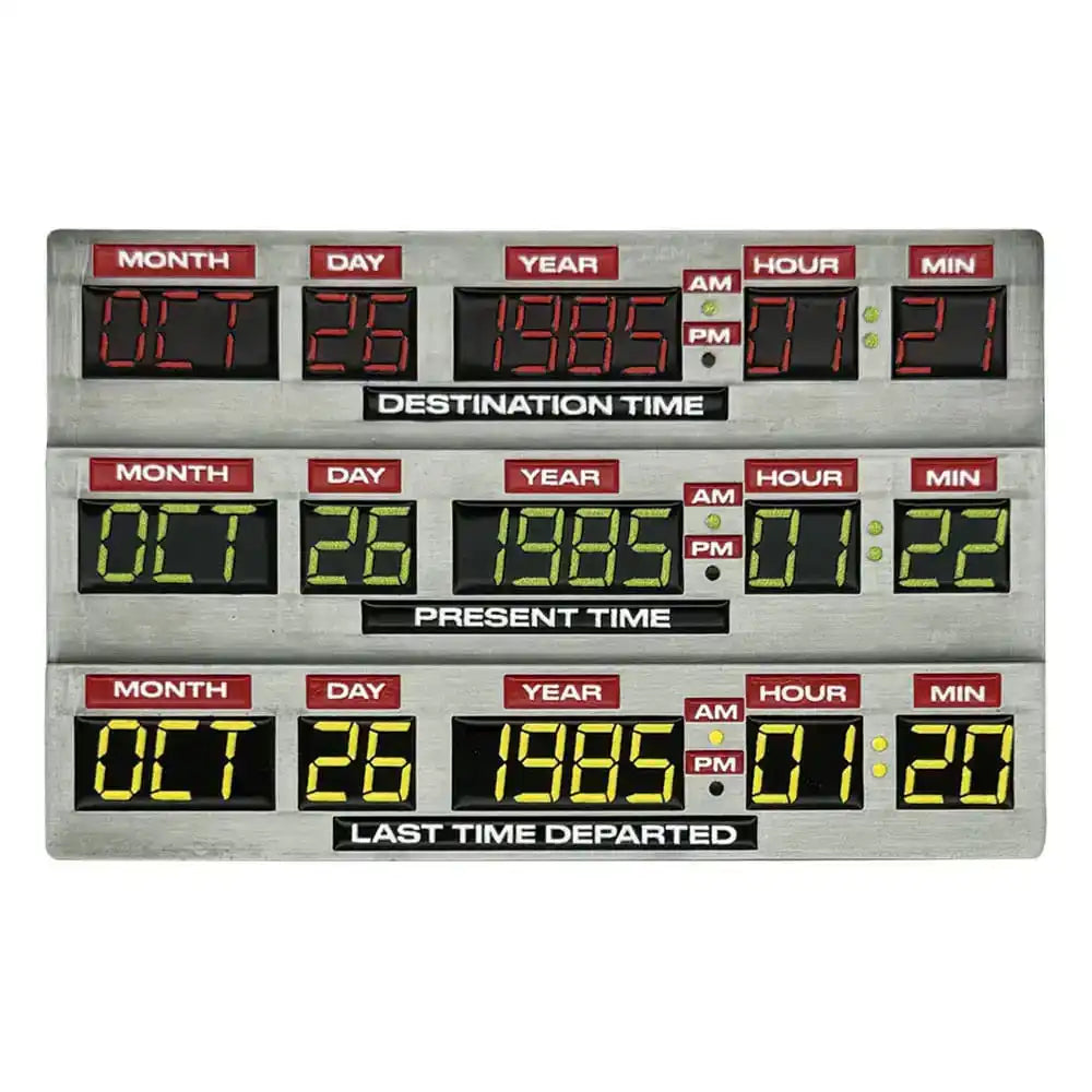 Zurück in die Zukunft Metallbarren 40th Anniversary Time Circuits Limited Edition - Smalltinytoystore
