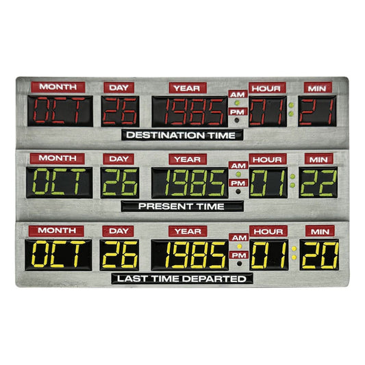 Zurück in die Zukunft Metallbarren 40th Anniversary Time Circuits Limited Edition - Smalltinytoystore