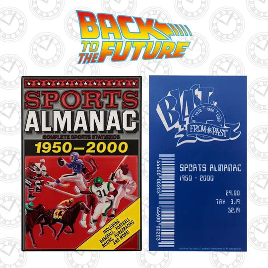 Zurück in die Zukunft Metallbarren Sport Almanac Limited Edition - Smalltinytoystore