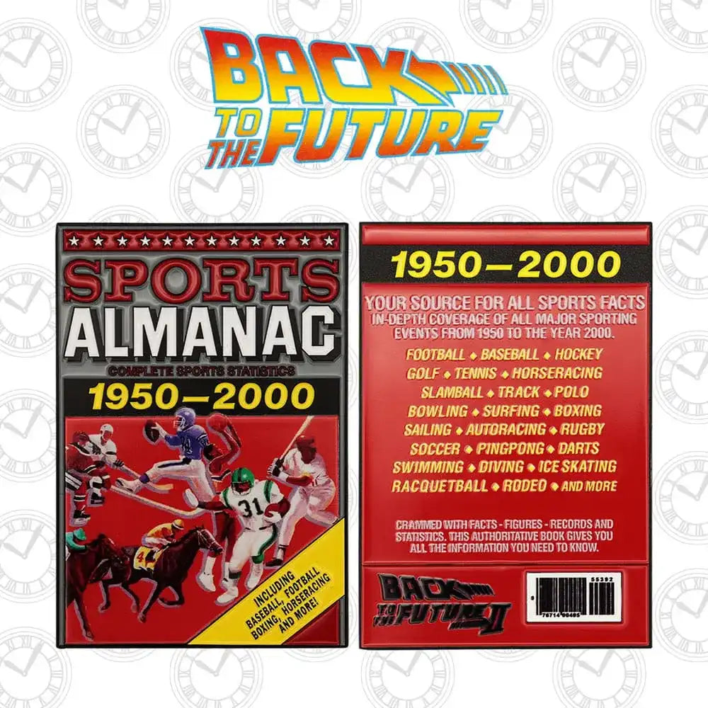 Zurück in die Zukunft Metallbarren Sport Almanac Limited Edition - Smalltinytoystore