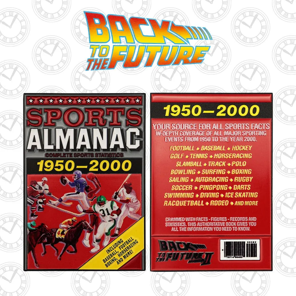 Zurück in die Zukunft Metallbarren Sport Almanac Limited Edition - Smalltinytoystore