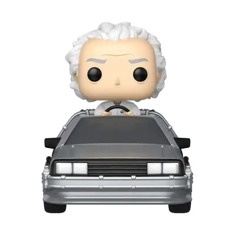 Zurück in die Zukunft POP! Rides Deluxe Vinyl Figur Doc w/Time Machine 9 cm - Smalltinytoystore