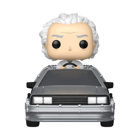 Zurück in die Zukunft POP! Rides Deluxe Vinyl Figur Doc w/Time Machine 9 cm - Smalltinytoystore