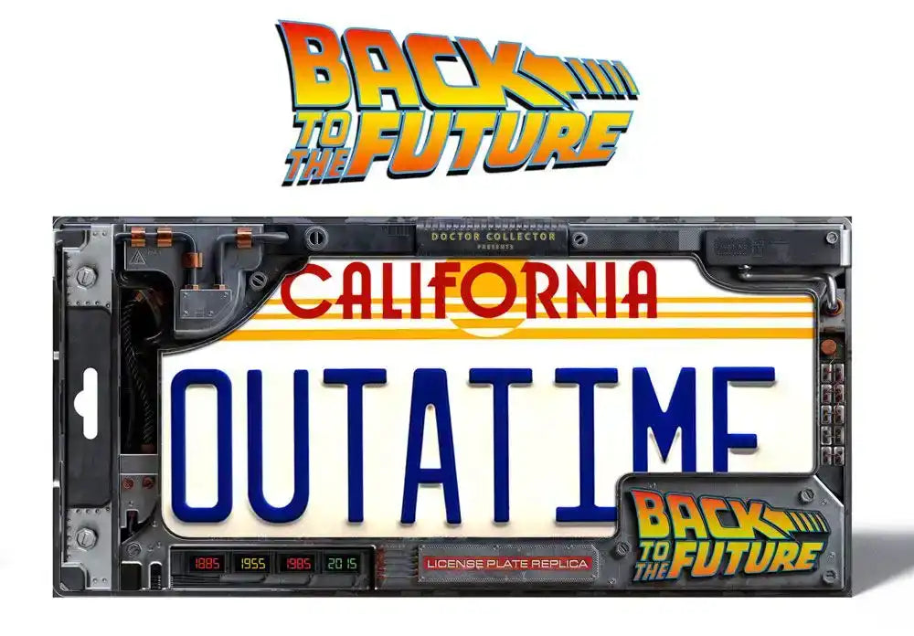 Zurück in die Zukunft Replik 1/1 ´Outatime´ DeLorean Nummernschild - Smalltinytoystore