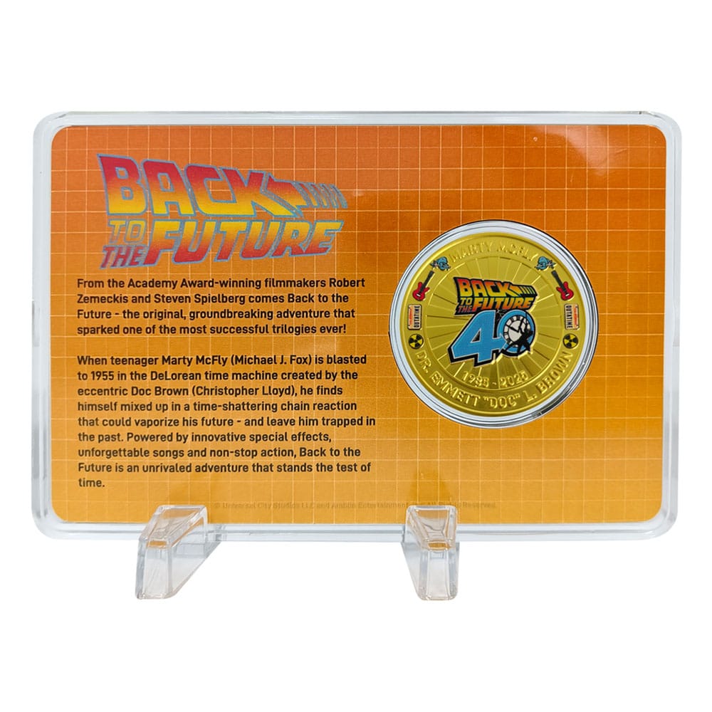 Zurück in die Zukunft Sammelmünze 40th Anniversary Limited Edition - Smalltinytoystore