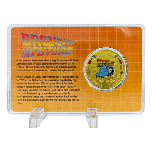 Zurück in die Zukunft Sammelmünze 40th Anniversary Limited Edition - Smalltinytoystore