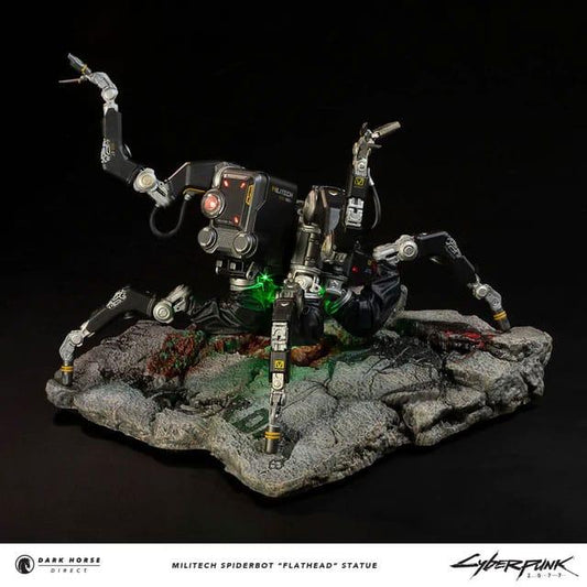 Cyberpunk 2077 Statue Militech Spiderbot "Flathead" 25 cm - Smalltinytoystore