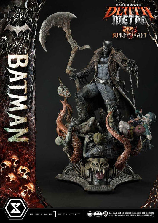 Dark Knights: Metal Statue 1/3 Death Metal Batman Deluxe Bonus Ver. 105 cm - Smalltinytoystore