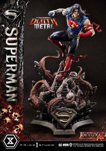 Dark Nights: Death Metal Statue 1/3 Death Metal Superman Deluxe Ver. 94 cm - Smalltinytoystore