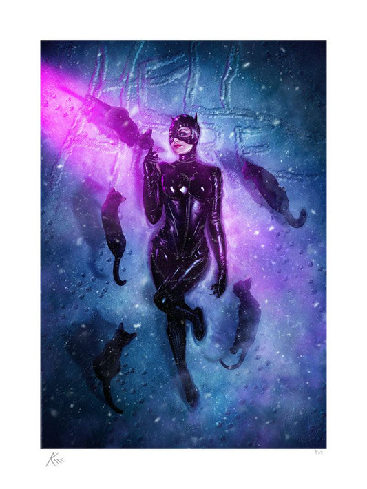 DC Comics Kunstdruck Catwoman: HellO THere 46 x 61 cm - ungerahmt - Smalltinytoystore