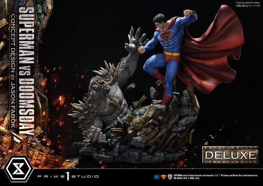 DC Comics Statue 1/3 Superman Vs. Doomsday by Jason Fabok Deluxe Bonus Version 95 cm - Smalltinytoystore