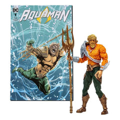 DC Direct Page Punchers Actionfigur & Comic Aquaman (Aquaman) 18 cm - Smalltinytoystore