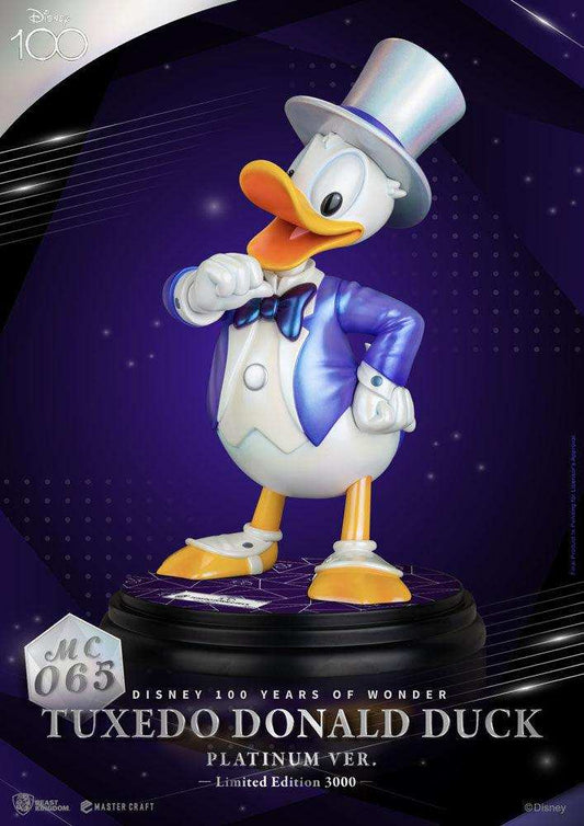 Disney 100th Master Craft Statue Tuxedo Donald Duck (Platinum Ver.) - Smalltinytoystore