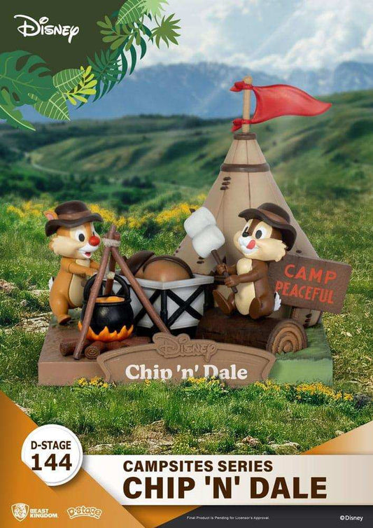 Disney D-Stage Campsite Series PVC Diorama Chip & Dale 10 cm - Smalltinytoystore