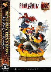 Fairy Tail PVC Statue 1/6 Natsu, Gray, Erza, Happy Deluxe Version 57 cm - Smalltinytoystore