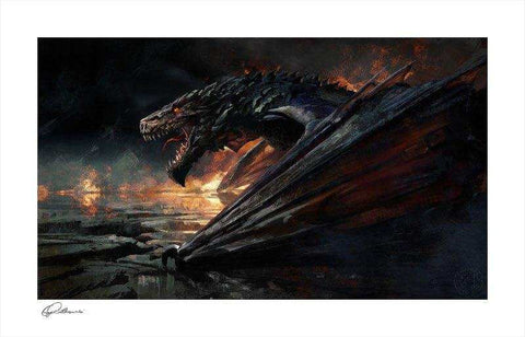 Greg Rutkowski Kunstdruck Dragon Cave 2 46 x 71 cm - ungerahmt - Smalltinytoystore