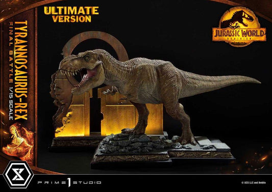 Jurassic World: Ein neues Zeitalter Legacy Museum Collection Statue 1/15 Tyrannosaurus-Rex Final Battle Ultimate Version 38 cm - Smalltinytoystore
