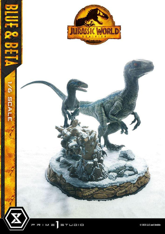 Jurassic World: Ein neues Zeitalter Legacy Museum Collection Statue 1/6 Blue & Beta Bonus Version 41 cm - Smalltinytoystore