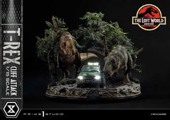 Jurassic World: The Lost World Statue 1/15 T-Rex Cliff Attack 53 cm - Smalltinytoystore