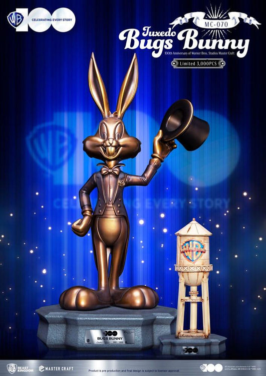 Looney Tunes 100th anniversary of Warner Bros. Studios Master Craft Statue Tuxedo Bugs Bunny 46 cm - Smalltinytoystore